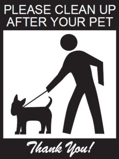 Clean up after your dogs